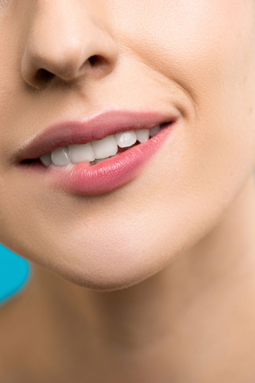 healthy smile closeup